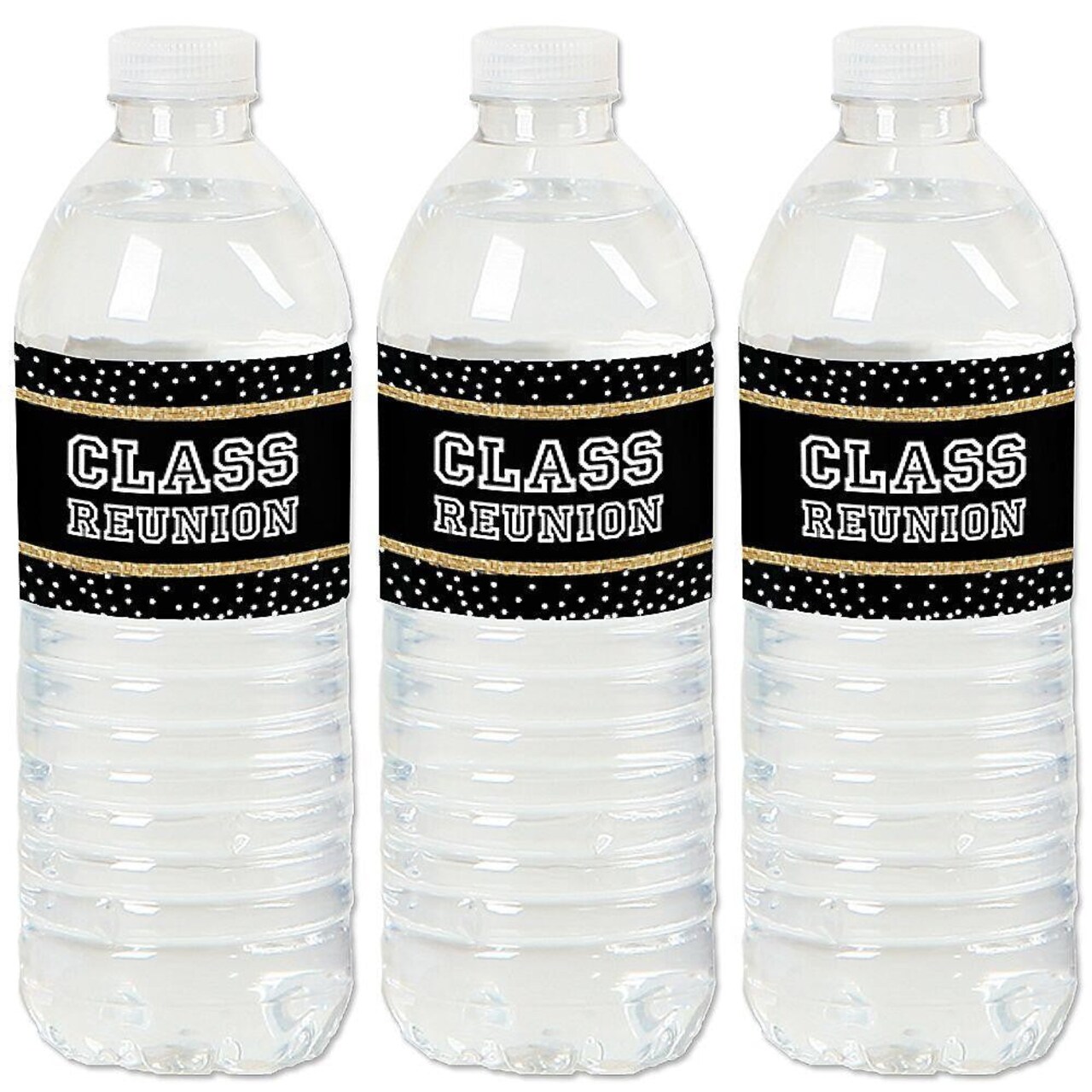 Big Dot of Happiness Reunited - School Class Reunion Party Water Bottle Sticker Labels - Set of 20
